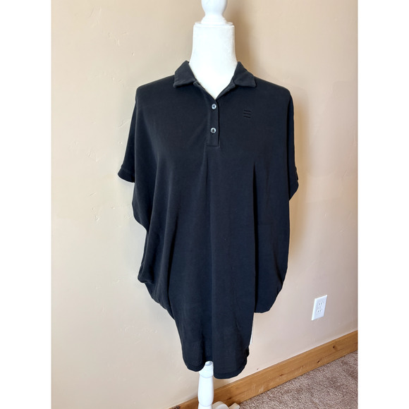 Planet Dresses & Skirts - Planet OS Collared Button Tunic Black Dress 100% Pima Cotton Grunge Boho